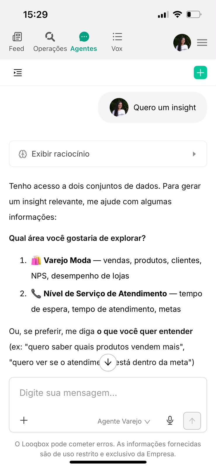 App do Agente de Dados